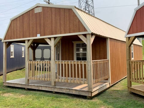 2023 Burnett Affordable Buildings 16x40 Deluxe Lofted Porch Cabi for sale at Lakeside Auto RV & Outdoors in Cleveland OK