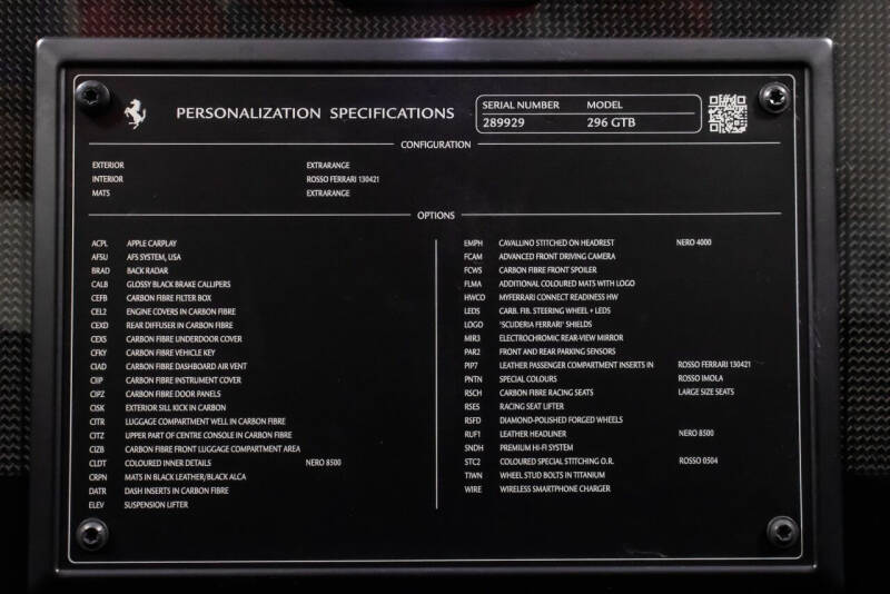 2023 Ferrari 296 GTB