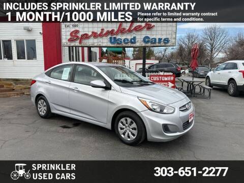 2017 Hyundai Accent for sale at Sprinkler Used Cars in Longmont CO