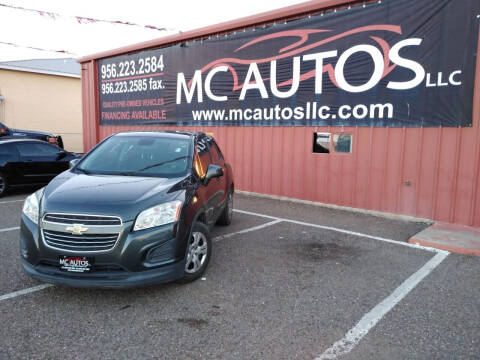 2016 Chevrolet Trax for sale at MC Autos LLC in Pharr TX