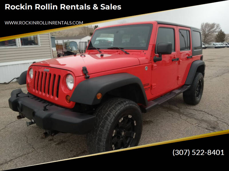 2013 Jeep Wrangler Unlimited for sale at Rockin Rollin Rentals & Sales in Rock Springs WY