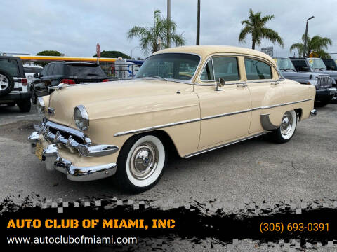 1954 Chevrolet 210 for sale at AUTO CLUB OF MIAMI, INC in Miami FL