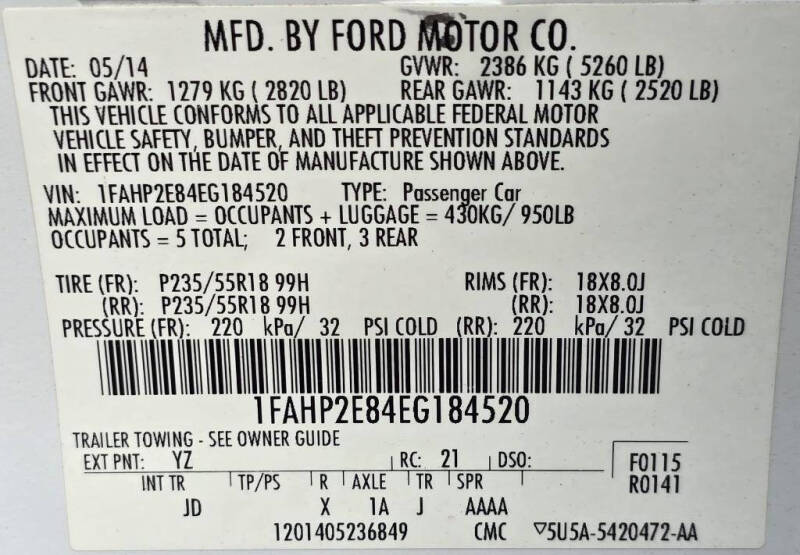 2014 Ford Taurus SEL