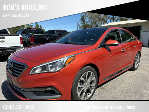 2015 Hyundai Sonata for sale at RON'S RIDES,INC in Bunnell FL