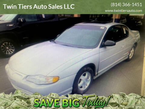 2000 Chevrolet Monte Carlo for sale at Twin Tiers Auto Sales LLC in Olean NY