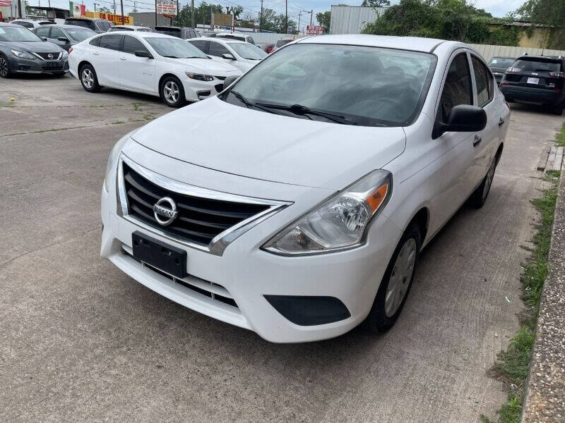 2015 Nissan Versa for sale at Sam's Auto Sales in Houston TX