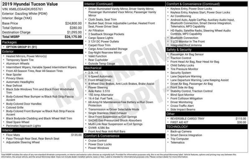 2019 Hyundai Tucson Value