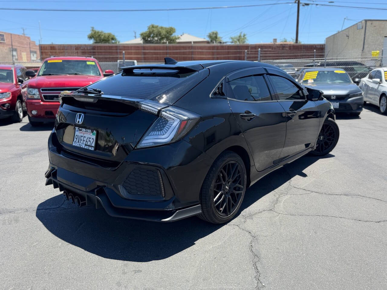 Black 2017 Honda Civic EX EX 4dr Hatchback 2