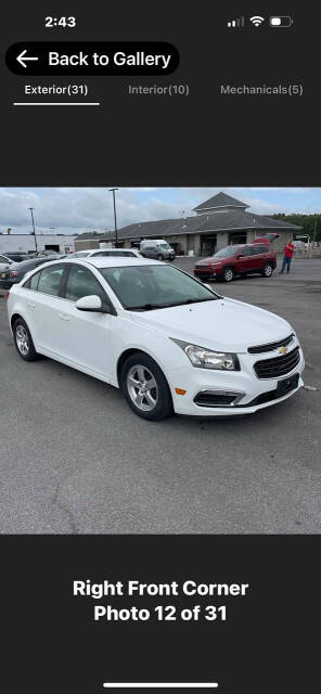 2016 Chevrolet Cruze Limited for sale at Heavenly Touch Auto Sales Inc in Middletown, NY