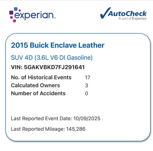 2015 Buick Enclave Leather
