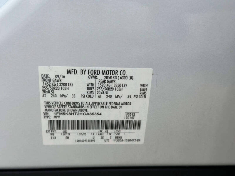 2017 Ford Explorer Platinum