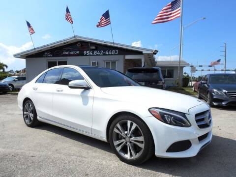 2015 Mercedes-Benz C-Class for sale at One Vision Auto in Hollywood FL