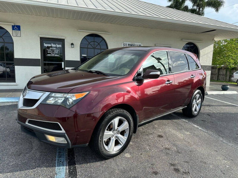 2012 Acura MDX for sale at Supreme Motor Sports in North Fort Myers FL