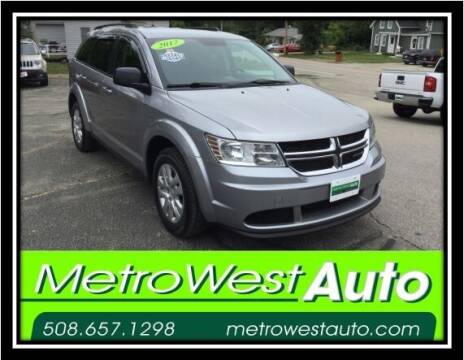 2017 Dodge Journey for sale at Metro West Auto in Bellingham MA