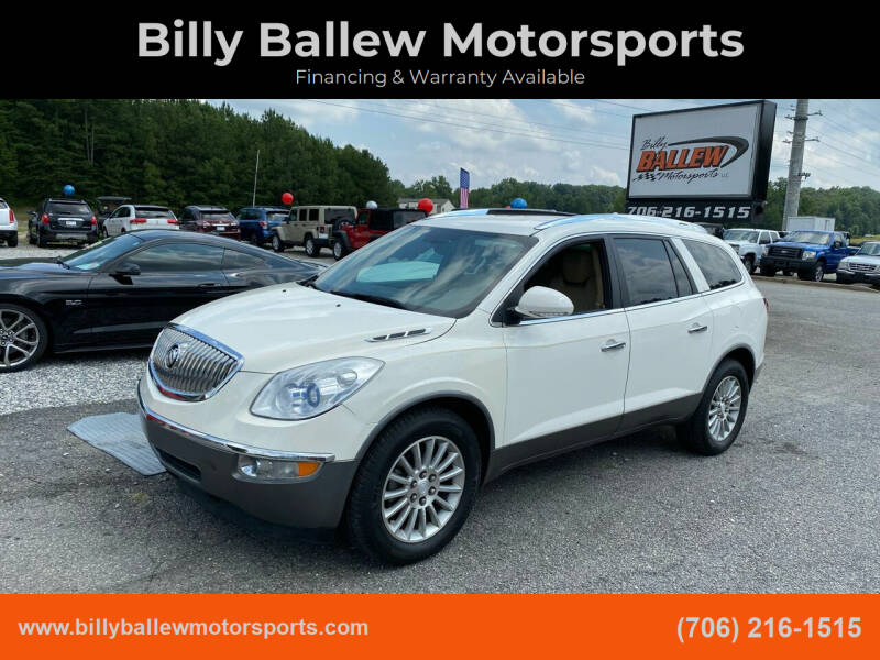 2012 Buick Enclave for sale at Billy Ballew Motorsports in Dawsonville GA