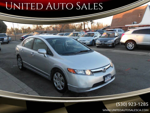 2006 Honda Civic for sale at United Auto Sales in Yuba City CA