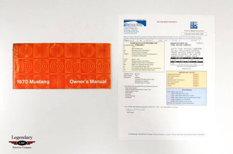 1970 Ford Mustang Boss 302