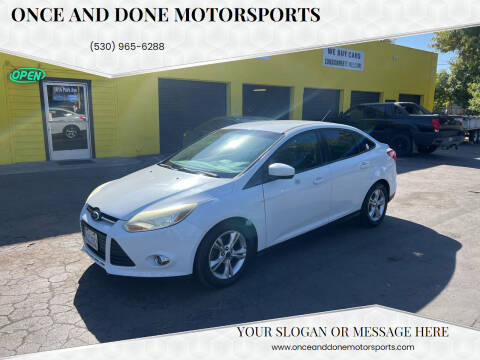 2012 Ford Focus for sale at Once and Done Motorsports in Chico CA