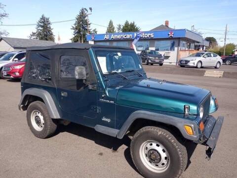 1997 Jeep Wrangler for sale at All American Motors in Tacoma WA
