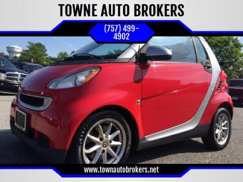 2009 Smart fortwo for sale at TOWNE AUTO BROKERS in Virginia Beach VA