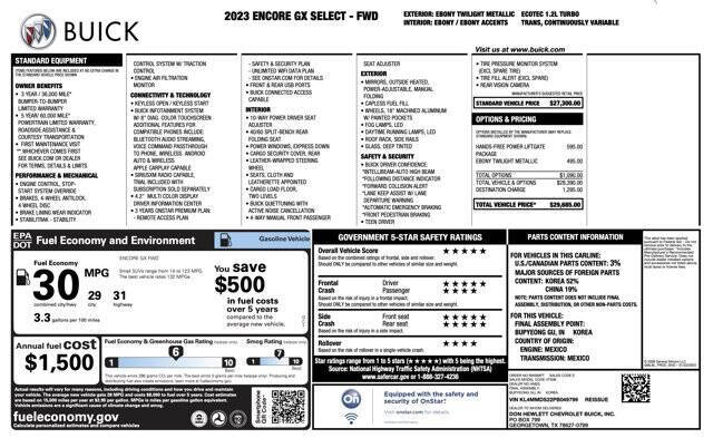 2023 Buick Encore GX Select
