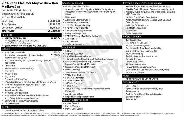 2025 Jeep Gladiator Mojave