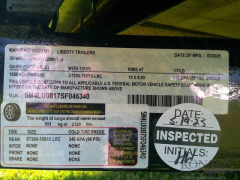 2025 Liberty Trailers Single Axle Utility LU3K8X60