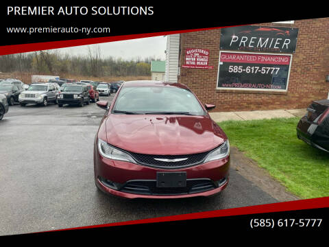 2016 Chrysler 200 for sale at PREMIER AUTO SOLUTIONS in Spencerport NY