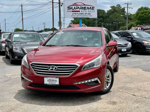 2015 Hyundai Sonata for sale at Supreme Auto Sales in Chesapeake VA