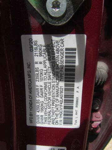 2020 Honda Accord EX