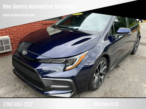 2022 Toyota Corolla for sale at One Source Automotive Solutions in Braselton GA