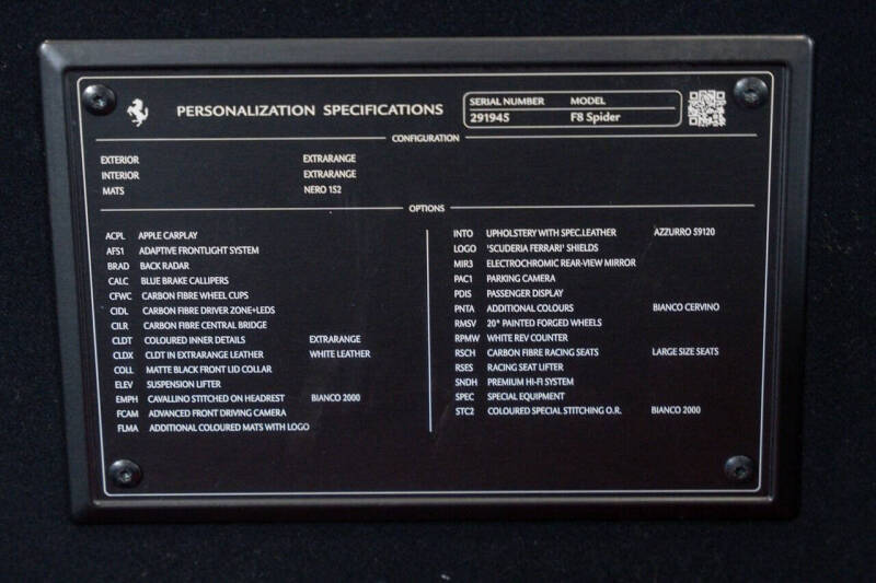 2023 Ferrari F8 Spider