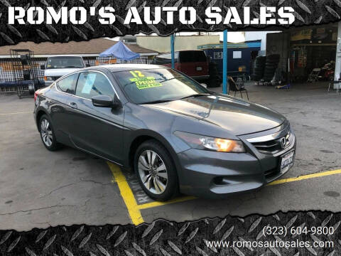 2012 Honda Accord for sale at ROMO'S AUTO SALES in Los Angeles CA