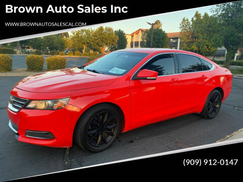 2016 Chevrolet Impala for sale at Brown Auto Sales Inc in Upland CA