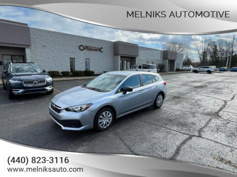 2020 Subaru Impreza for sale at Melniks Automotive in Berea OH
