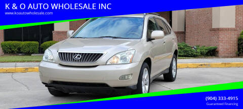 2008 Lexus RX 350 for sale at K & O AUTO WHOLESALE INC in Jacksonville FL