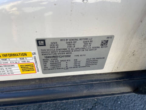 2012 GMC Acadia SLT-1