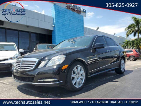 2013 Mercedes-Benz E-Class for sale at Tech Auto Sales in Hialeah FL