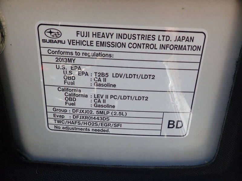 2013 Subaru Outback 2.5i Premium