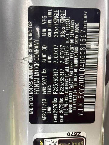 2013 Hyundai Santa Fe Sport 2.4L