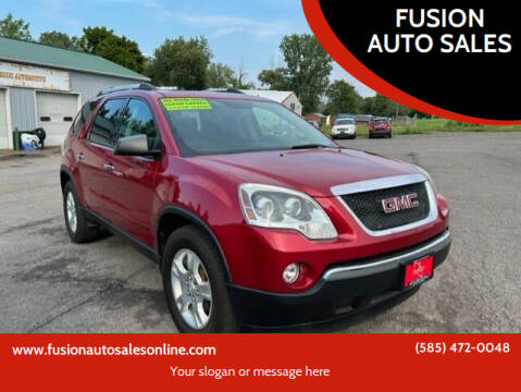 2012 GMC Acadia for sale at FUSION AUTO SALES in Spencerport NY