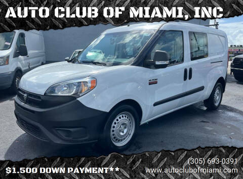 2017 RAM ProMaster City for sale at AUTO CLUB OF MIAMI, INC in Miami FL