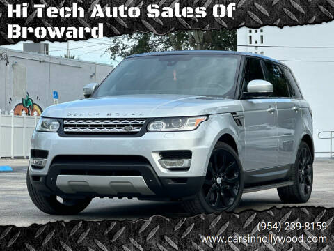 2015 Land Rover Range Rover Sport for sale at Hi Tech Auto Sales Of Broward in Hollywood FL