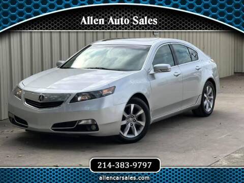 2012 Acura TL for sale at Allen Auto Sales in Dallas TX