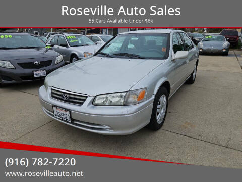 2001 Toyota Camry for sale at Roseville Auto Sales in Roseville CA