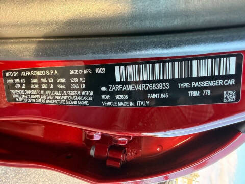 2024 Alfa Romeo Giulia Quadrifoglio