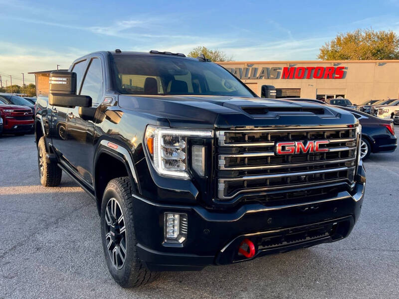 Used 2022 GMC Sierra 2500HD AT4 with VIN 1GT49PE71NF163539 for sale in Garland, TX