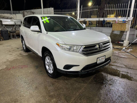 2012 Toyota Highlander for sale at De La Paz Auto Sales Inc. in Houston TX