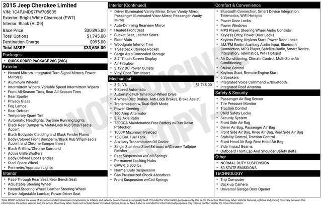 2015 Jeep Cherokee Limited