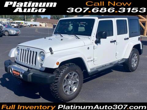 2018 Jeep Wrangler JK Unlimited for sale at Platinum Auto in Gillette WY